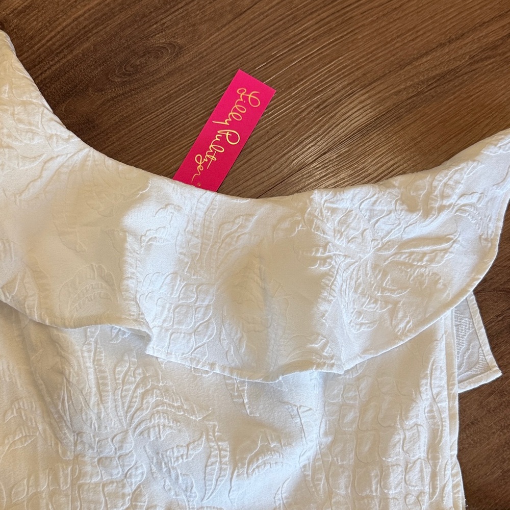 NWT Lilly Pulitzer Kipton Romper White 2 - Picture 2 of 9